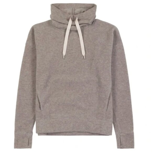 Lululemon Go Forward Fleece Funnel Neck Gray Pullover Size 6 - Picture 1 of 10